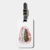 Cathedraal-schuin klimmen Carabiner Bagagelabel (Voorkant verticaal)