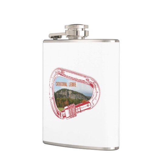 Cathedraal-schuin klimmen Carabiner Heupfles (Links)