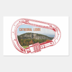Cathedraal-schuin klimmen Carabiner Rechthoekige Sticker