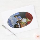 Cathedraal serenade ovale sticker (Envelop)