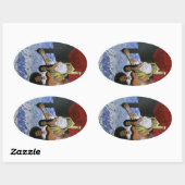 Cathedraal serenade ovale sticker (Vel)