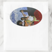 Cathedraal serenade ovale sticker (Tas)