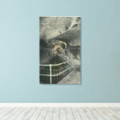 Cathedraal Uitzicht van de pool Siloam Canvas Afdruk (Insitu (Houten vloer))