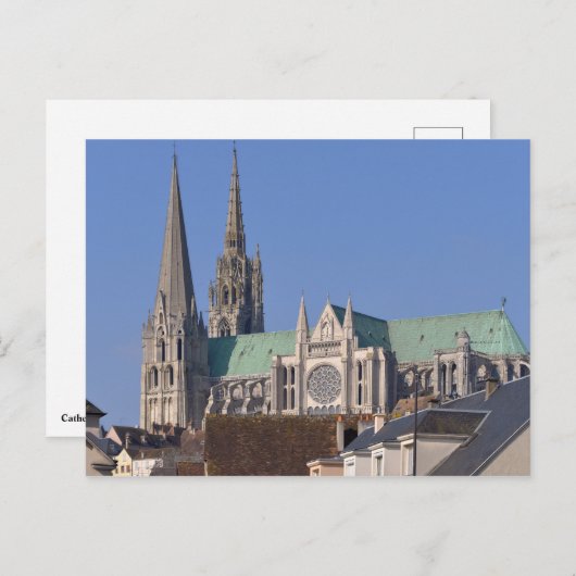 Cathedraal van Chartres in Frankrijk Briefkaart (Voorkant / Achterkant)