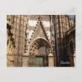 Cathedraal van het Briefkaart van Sevilla facede (Voorkant)