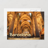 Cathedraal van het Heilige Kruis en Saint-Eulalia Briefkaart (Voorkant / Achterkant)