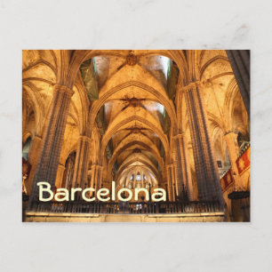 Cathedraal van het Heilige Kruis en Saint-Eulalia Briefkaart