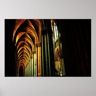 Cathedraal van Reims Poster