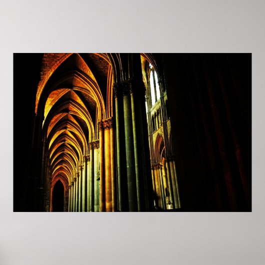 Cathedraal van Reims Poster (Voorkant)