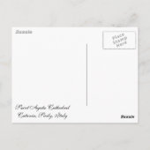 Cathedraal van Saint Agata in Catania, Sicilië, It Briefkaart (Achterkant)