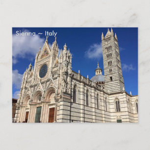 Cathedraal van Santa Maria Assunta, Sienna, Italië Briefkaart
