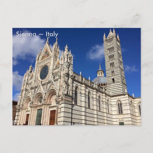 Cathedraal van Santa Maria Assunta, Sienna, Italië Briefkaart (Voorkant)