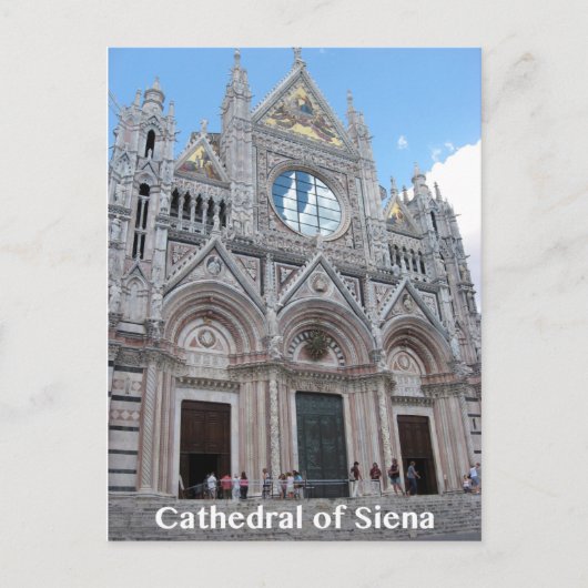 Cathedraal van Siena Duomo Front Entrance Briefkaart (Voorkant)