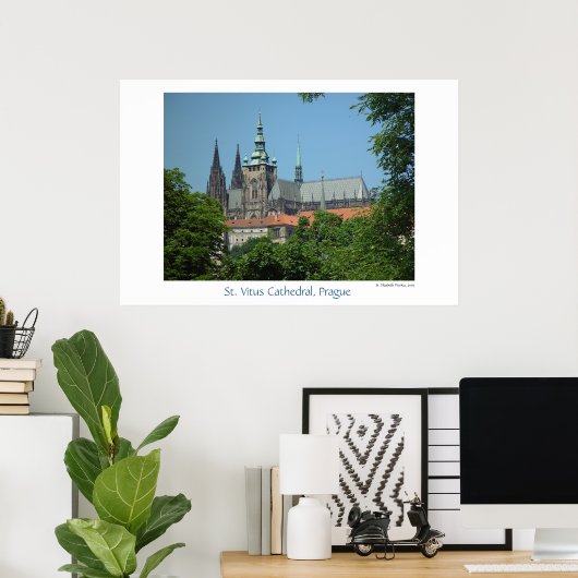 Cathedraal van St. Vitus Poster (Thuiskantoor)