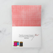 Cathedraal Window Quilt-verjaardag Kaart (Binnen)