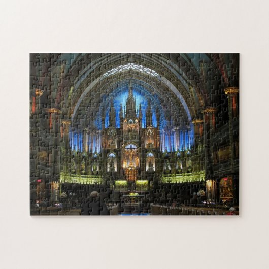 Cathedral Altar Jigzaag Puzzle Notre-Dame Montreal Legpuzzel (Horizontaal)