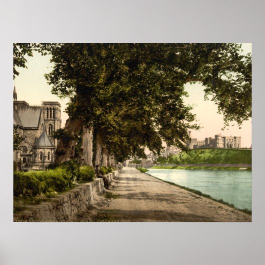 Cathedral and Castle, Inverness, Schotland Poster (Voorkant)