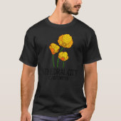 Cathedral City California, Papaver Vloerstaat Ci T-shirt (Voorkant)
