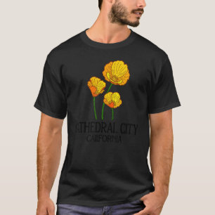Cathedral City California, Papaver Vloerstaat Ci T-shirt