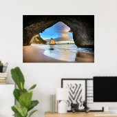 Cathedral-cove, het poster Whanganui-A-Hei (Thuiskantoor)