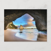 "Cathedral Cove, New Zealand" Postcard Briefkaart (Voorkant)