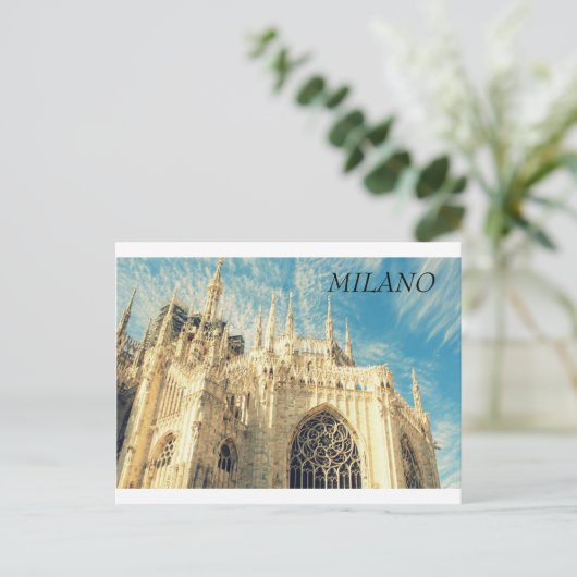 Cathedral Duomo in Milano, Italië Briefkaart (Staand voorkant)