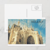 Cathedral Duomo in Milano, Italië Briefkaart (Voorkant / Achterkant)