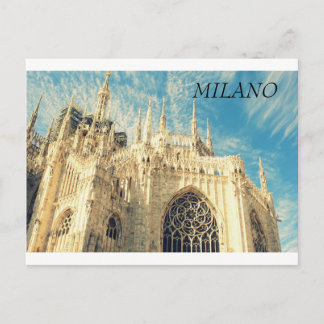 Cathedral Duomo in Milano, Italië Briefkaart