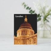 Cathedral Glows at Night St Pauls London Briefkaar Briefkaart (Staand voorkant)