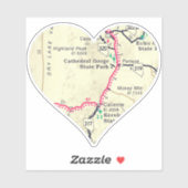 Cathedral Gorge State Park Map Sticker (Vel)