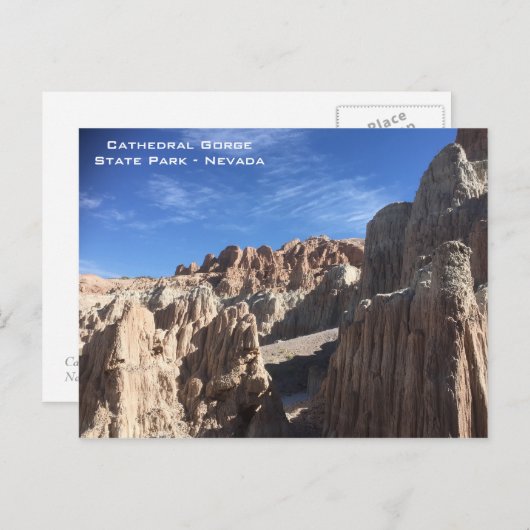 Cathedral Gorge State Park - Nevada Briefkaart (Voorkant / Achterkant)