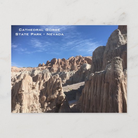Cathedral Gorge State Park - Nevada Briefkaart (Voorkant)