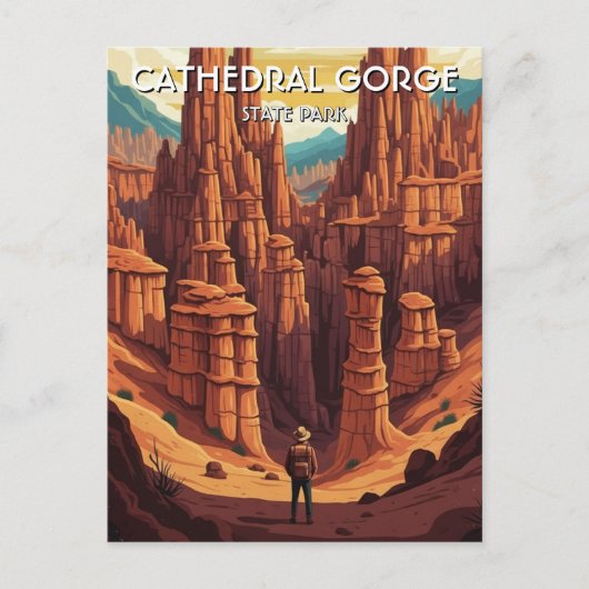 Cathedral Gorge State Park Nevada Reis Briefkaart (Voorkant)