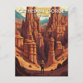 Cathedral Gorge State Park Nevada Travel Briefkaart