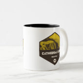 Cathedral Ledge State Park, New Hampshire Tweekleurige Koffiemok (Voorkant rechts)