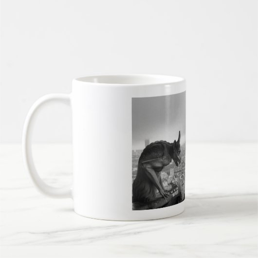 Cathedral Notre Dame gargoyle mok koffie (Links)