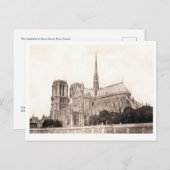 Cathedral Notre Dame Postcard Briefkaart (Voorkant / Achterkant)