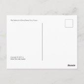 Cathedral Notre Dame Postcard Briefkaart (Achterkant)