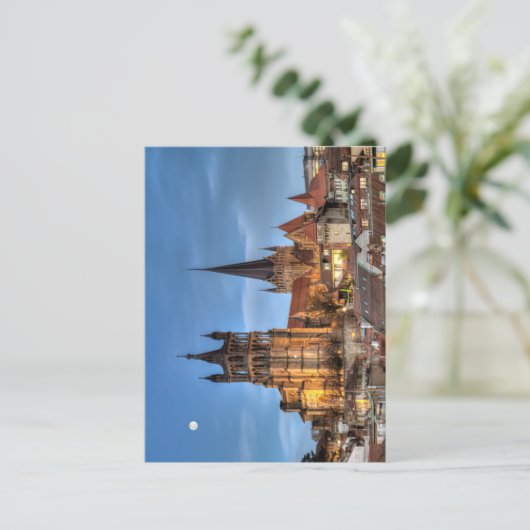 Cathedral Notre Dame van Lausanne, Zwitserland, HD Briefkaart (Staand voorkant)