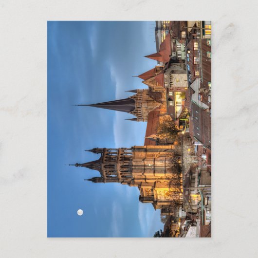 Cathedral Notre Dame van Lausanne, Zwitserland, HD Briefkaart (Voorkant)