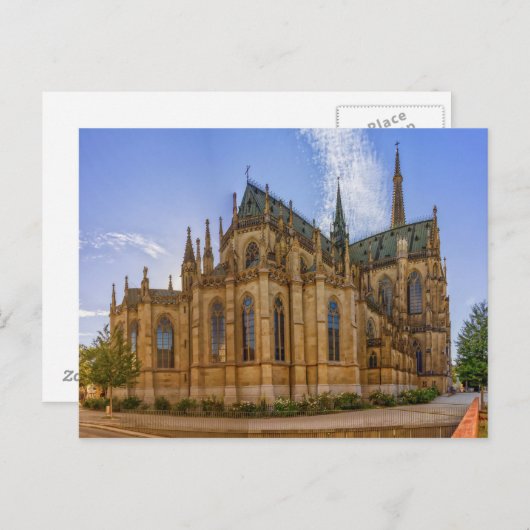 Cathedral of Immaculate Conception, Linz, Oostenri Briefkaart (Voorkant / Achterkant)