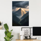 Cathedral Peak Poster (Thuiskantoor)