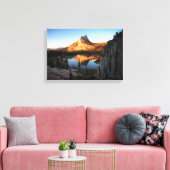 Cathedral Peak Sunset - John Muir Trail - Yosemite Canvas Afdruk (Insitu (Woonkamer))