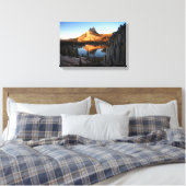 Cathedral Peak Sunset - John Muir Trail - Yosemite Canvas Afdruk (Insitu (Slaapkamer))