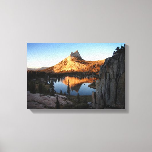 Cathedral Peak Sunset - John Muir Trail - Yosemite Canvas Afdruk (Voorkant)