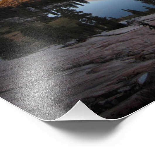 Cathedral Peak Sunset - John Muir Trail - Yosemite Foto Afdruk (Hoek)