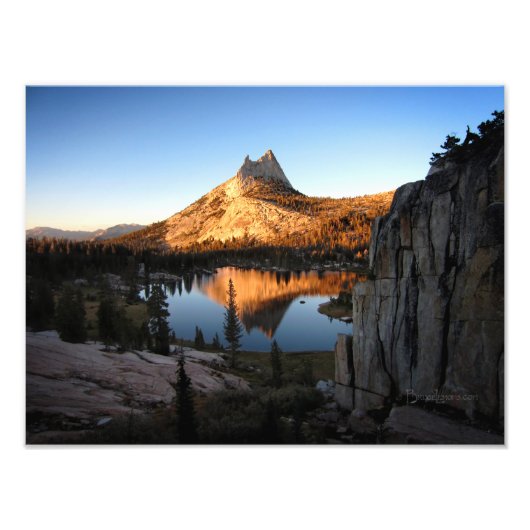 Cathedral Peak Sunset - John Muir Trail - Yosemite Foto Afdruk (Voorkant)