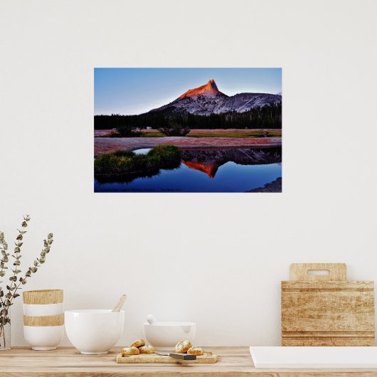 Cathedral Peak, Tuolume Meadows, Yosemite, CA. Poster (Keuken)