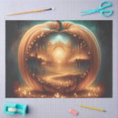 Cathedral Pumpkin Gothic Halloween Tissuepapier (Craft)