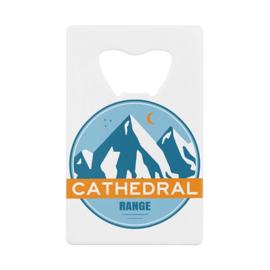 Cathedral Range California Creditkaart Flessenopener (Voorkant)